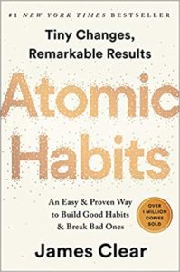 Book cover of Atomic Habits by James Clear