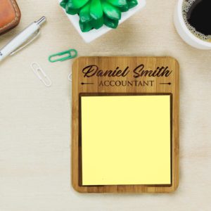 personalized stick note holder