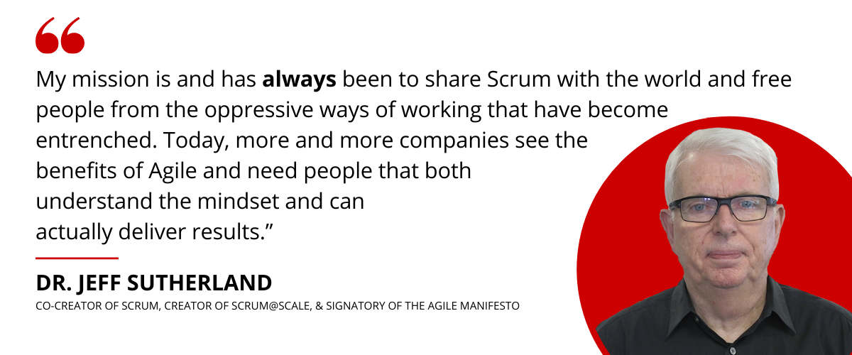 Dr. Jeff Sutherland - Quote Graphic - AEP announces Registered Scrum