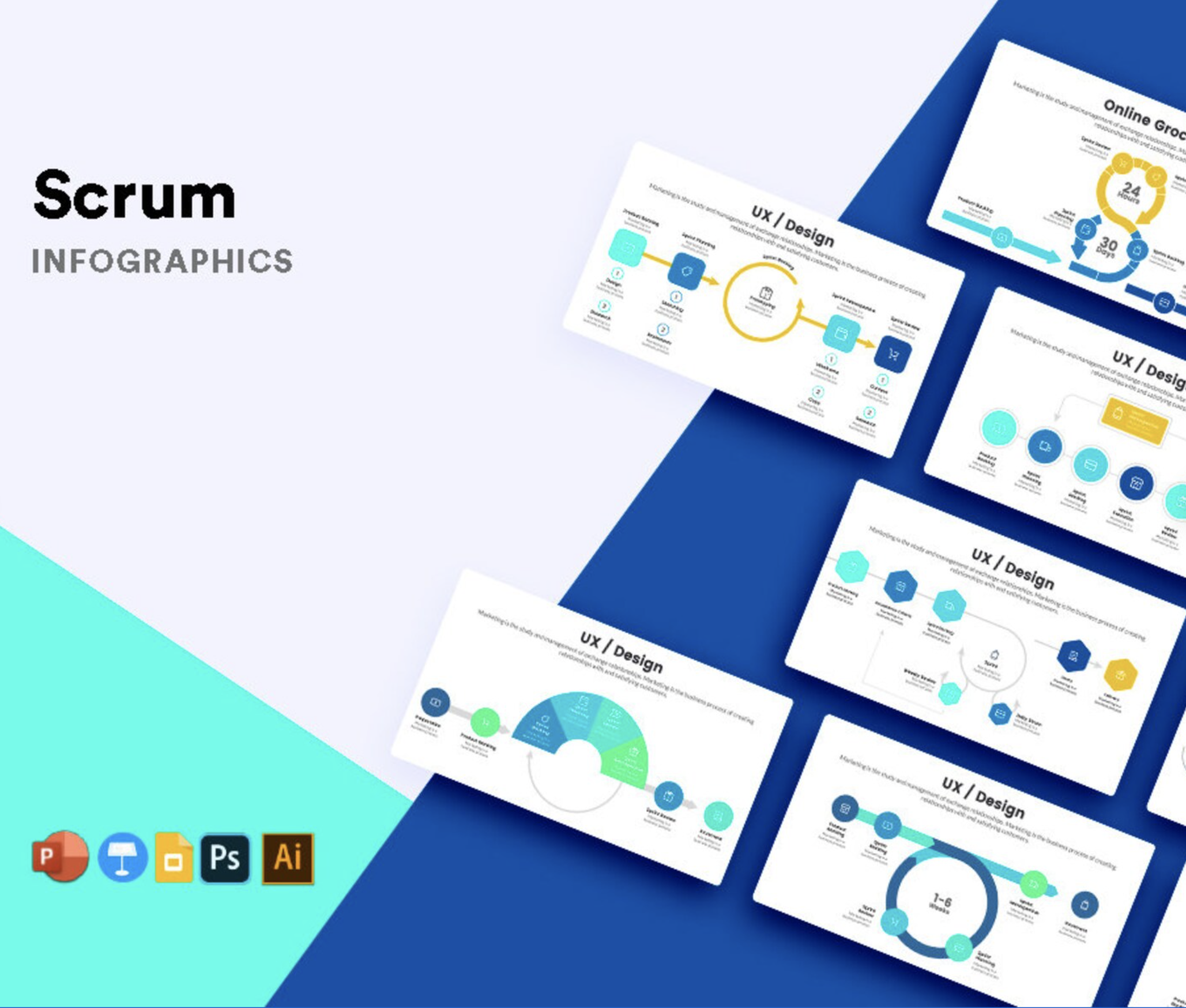 scrum infographics templates