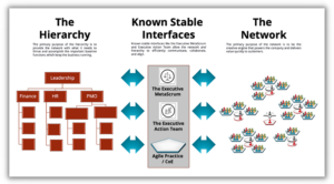 Dual operating system with Scrumatscale interfaces