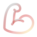 Minimalist icon of a flexed bicep, symbolizing strength, confidence, and empowerment in leading AI initiatives.