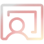 Instructor icon representing interactive learning with a real expert